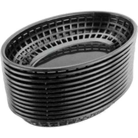 12 Stück ovale Servierplatten aus Kunststoff für Fast Food, Frühstück (1/5)