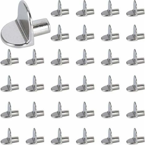 Taquet Etagere 5mm Taquets pour Étagères Chevilles de Support d'Étagère , XU,Goupille Étagère Broches Support Etagere Bricolage Acier Inoxydable,40Pcs - KZQ (1/4)