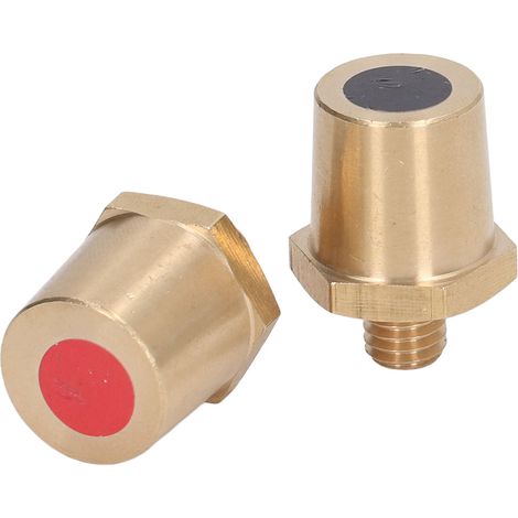 Bloc de borne de batterie en laiton à filetage extérieur M8 (positif + négatif) - pièces de modification du trou de batterie/réparation de la tête de contact pour l'expansion des adaptateurs de borne (1/5)