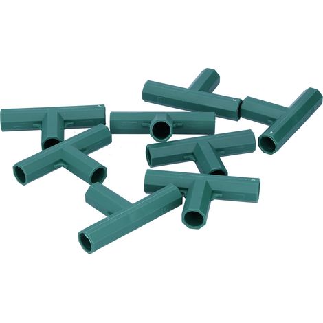 Lot de 8 connecteurs en T pour tuteurs de jardin de 16 mm (1/5)