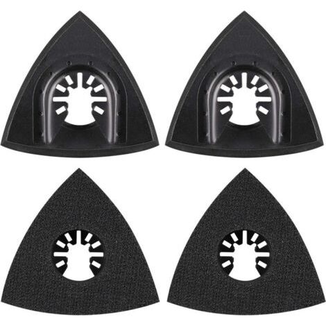 4pcs tampons de ponçage triangulaires 80mm tampon de fixation multi-outils, lame multi-outils (1/5)