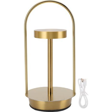 Wireless Table Lamp, Portable LED Lantern, 3000 mAh Battery Operated, 3 Colors, Stepless Dimming, for Camping, Home, Restaurant, Bedroom, Balcony (1/5)