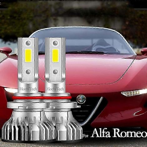 Pour Alfa Romeo 145 146 155 156 166 147 8c Brera 159 Spider Mito Gtv Ampoules de phares à LED pour feux de croisement et feux de route H1 H7 H11 (H11) (1/5)