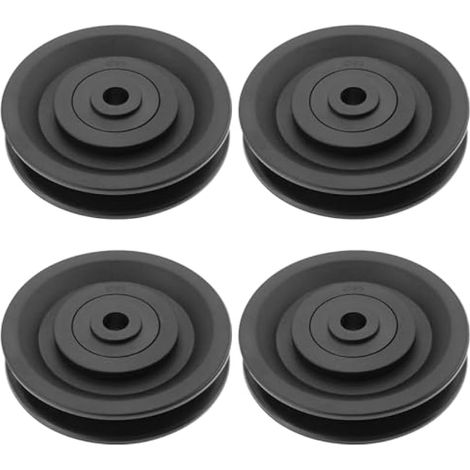 4 x 90 mm Poulies à roulement pour équipement de gym - Remplacement machine à câble - Résistantes à l'usure - DIY équipement maison (1/5)
