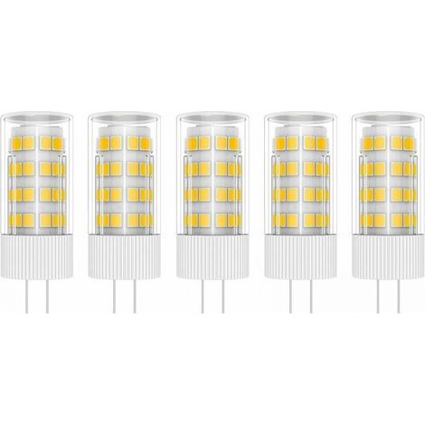 5X G4 Lampe LED 5W Ampoule Lampe 51 SMD 2835LEDs Blanc Chaud 3000K Ampoule LED Équivalent à lampe halogène 50W AC/DC 220V (1/5)