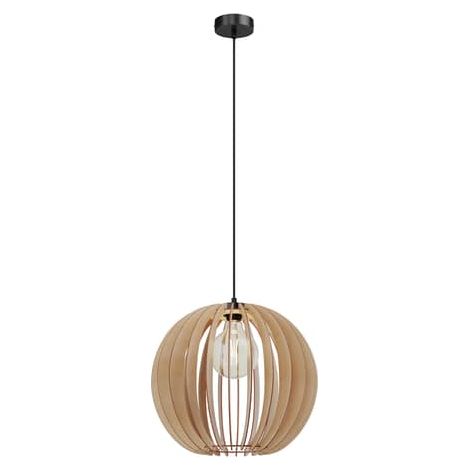 [GEBRAUCHT] B-Ware Envostar Clay Hängeleuchte Deckenlampe Deko Pendelleuchte Birkensperrholz ø 4600