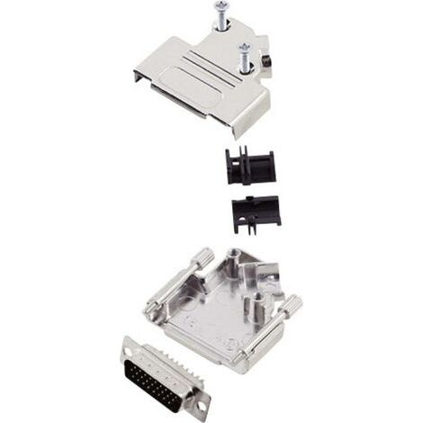 Kit embase SUB-D mâle Nombre de pôles: 26 encitech D45ZK15-HDP26-K 6355-0013-02 45 ° fût à souder 1 set S766771 (1/2)