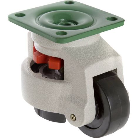 TOOLCRAFT TO-5137968 Rotella di sterzo nichelabile 73 mm con piastra avvitabile (1/2)