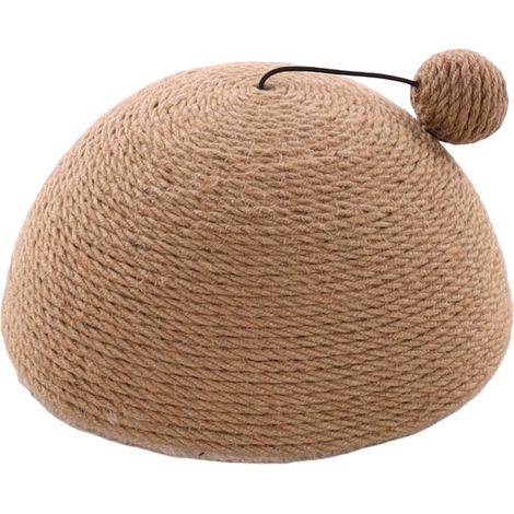 Jeu a Griffer pour Chat 14 x 26 cm Coupole en Jute avec Balle Sonore (1/3)