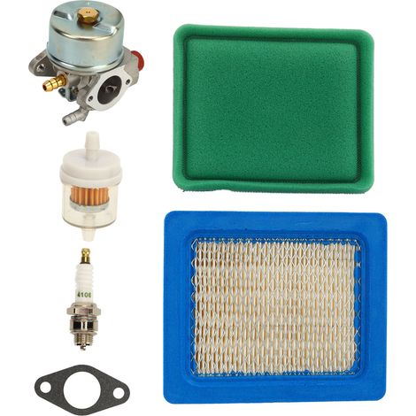 Kit carburateur, bougie d'allumage, filtre à air, filtre à huile 640004 pour moteur Tecumseh OHH55 OHH60 OHH65 5hp 5.5hp 6hp 6.5hp (1/5)