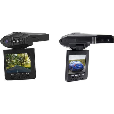 Telecamera dvr da auto infrarossi per visione notturna con monitor 2,5" registra video sd usb 2.0 foto a colori dash cam da cruscotto registrare un viaggio o incidente