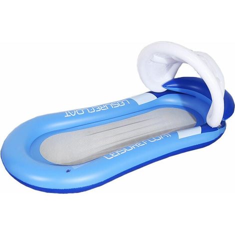 Air Matelas Piscine Gonflable Hamac d'eau Jouets d'eau Jouets De Piscine D'été Bleu 160 90cm,GUA.B/bon