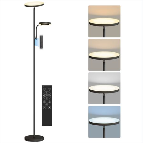 Lampadaire sur pied LED orientable 42W 4 modes et télécommande (1/5)