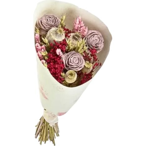 Bouquet de fleurs séchées Pink Pastel 50 cm