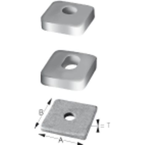 Arandela para juntas de anclaje 40x50x10mm (1/4)