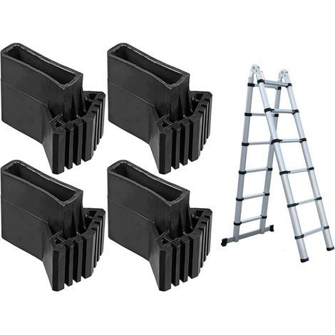 Pcs, Replacement Ladder Feet, Rubber Ladder Feet, Ladder Safety Feet, Ladder Protective Cover, Ladder Accessories, For Telescopic Ladder, Rafter Ladder (1/5)