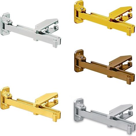 Riegel mit Sperrbügel Einbruchschutz mattgold lackiert Tür-Zusatzschloss (1/2)