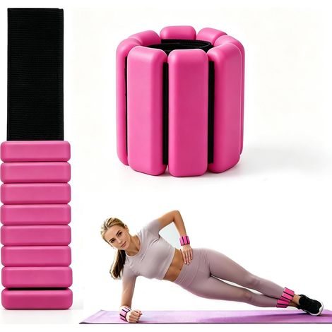 2 Pièces Poids Poignet, 1 Livre Poids Cheville, Leste Cheville avec Chevilles Réglables, Poid de Chevilles, Poid de Poignet pour Exercice Yoga Danse Pilates Cardio Aérobic Marche (1/5)