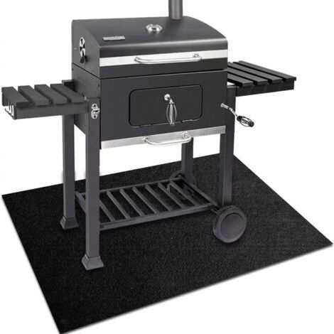 Schutzmatte 127x91cm Grillmatte für den Außenbereich, Brandschutzmatte, BBQ-Matte, wiederverwendbar, leicht zu reinigen, wasserdichte Feuerschalenmatte für Rasen, Terrasse (1/5)
