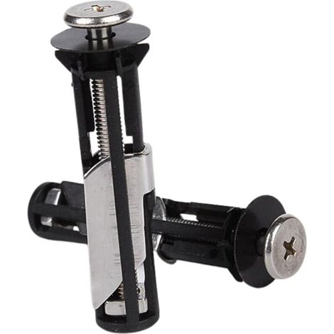 Kit universale di ricambio per viti del sedile del WC in 2 pezzi, bulloni per cerniere del sedile del WC in acciaio inossidabile resistente con due misure di rondelle metalliche (1/4)