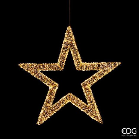 EDG Decorazione Stella di Natale Grande MicroLed 4.800 D 70 Cm Cavo 4 Mt Ivory (1/5)