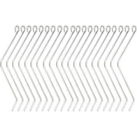 Connecteurs de ruche en acier inoxydable, support de fil pliable pour outils d'apiculture en bois, 20 pièces (1/5)