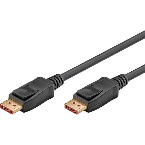 Câble DisplayPort™ 2.1, Certifié, 80 Gbit/s, 16K/60Hz DSC. Longueur de câble 1 m (1/5)