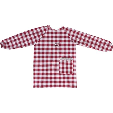 Tablier de cuisine à manches longues en coton avec poches (1/5)