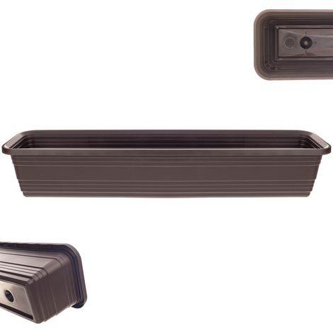 KADAX Jardinière de Balcon Pot de Fleur 80 cm Jardinière Moka