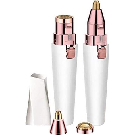 Mower sourcils rechargeable 2 in 1 woman, shaver electric light integrated indolore