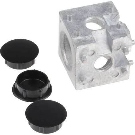 Raccord en cube RS PRO, profilé 30 mm, L. 30mm, rainure 6mm en Aluminium moulé ( Prix pour 1 ) (1/3)