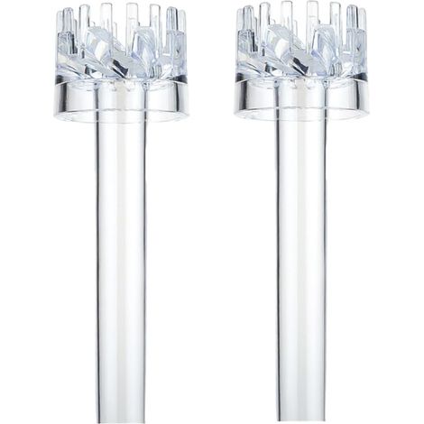 Skimmer de superficie autorrotatorio de 2 piezas, accesorio para acuario, fabricado en acrílico, con una malla protectora para mejorar el intercambio de gases. (1/5)