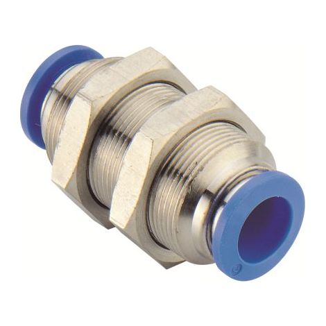 Adaptateur de traversée de cloison RS PRO PMM 1 x 6 mm Push-in, entrée 1 x ( Prix pour 1 )
