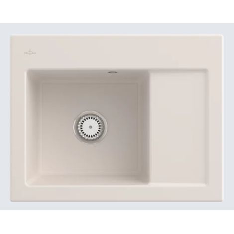 Villeroy & Boch V&B Spüle SUBWAY 45 COMPACT 650x510mm Be li Handbet. crema (1/3)