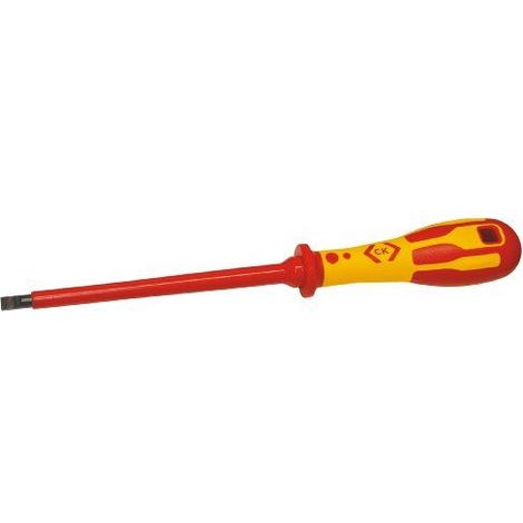 VDE Tournevis pour vis à fente C.K Dextro VDE T49144-035 Largeur de lame: 3.5 mm Longueur de la lame: 100 mm (1/3)