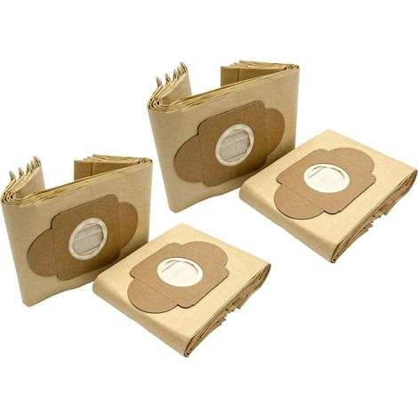 vhbw 20x sacchetto compatibile con Ghibli Champion aspirapolvere - in carta, 21,5cm x 16cm, color sabbia