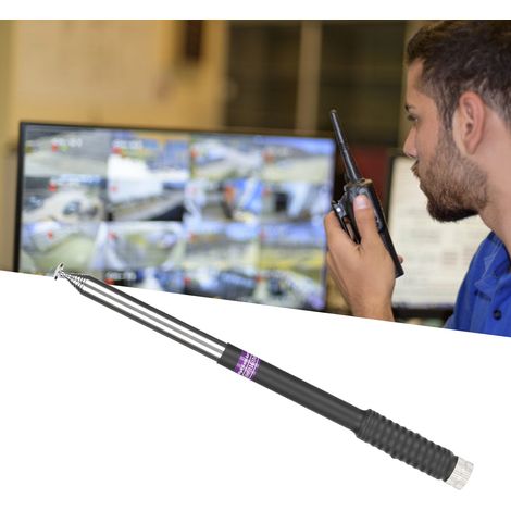 Antenne VHF métallique télescopique 136-174MHz SMA mâle pour Yaesu VX‑3R VX‑6R VX‑7R VX‑8R VX‑150
