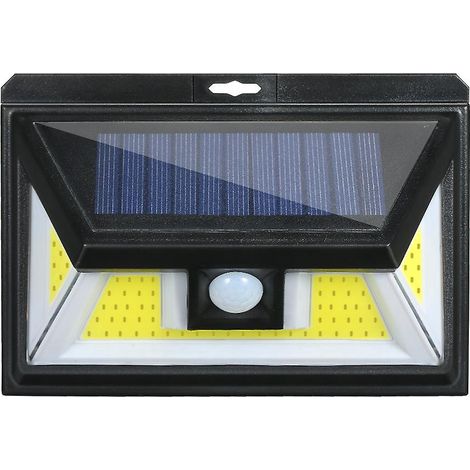 Lampes solaires étanches avec détecteurs de mouvement COB et PIR, applique murale, veilleuse de sécurité, installation facile pour pavage