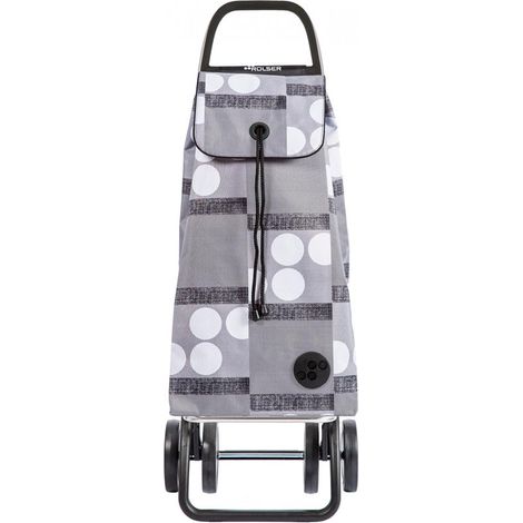 ROLSER carro compra imax logos 4 gris , Carro Imax Logos 4 grisCarro de aluminio de 4 ruedasPara evitar cargas innecesariasBase inferior abatibleBolsa de gran capac (1/5)