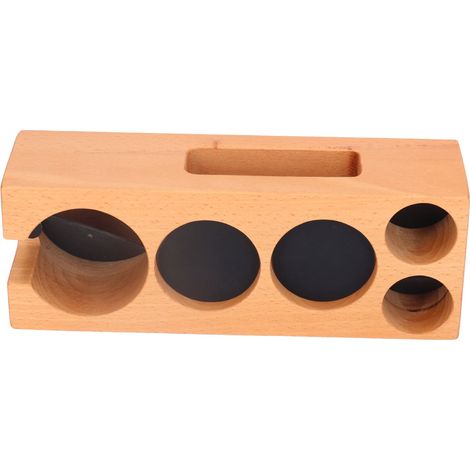 58-mm-Kaffeesiebhalter, Aufbewahrungsgestell für Kaffeestiel, Tamperbasis aus Holz, vielseitiger Bar-Organizer (1/5)