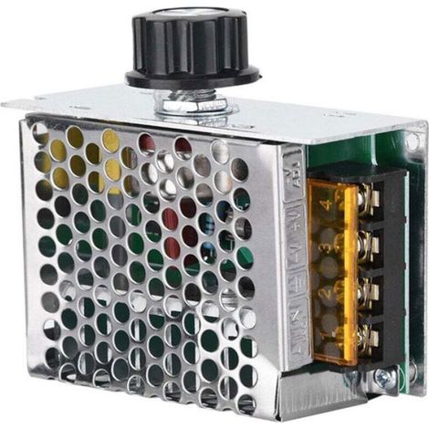 Variateur de tension - - - 4000W - AC 10–220V - Aluminium (1/4)