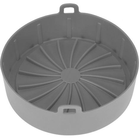 Revêtement de poêle à Air en Silicone, poêle à gril, tapis à gâteau à pain, panier, autocuiseur, outil de cuisine gris (1/5)