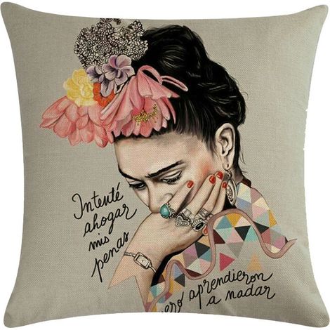 Filiyano – oreiller – Housse de coussin à motif cactus d'artiste méditerranéen, pour canapé, salon, chambre, décoration intérieure, taie d'oreiller (1/5)