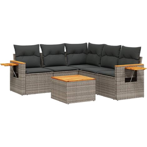 Maison Exclusive - Patio Sofa Set 5-Posti Grey (1/5)