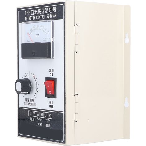 Contrôleur de vitesse pour moteur CC 1 HP (750 W) haute puissance 220 V, vitesse réglable de 1 à 1 800 tr/min (1/5)