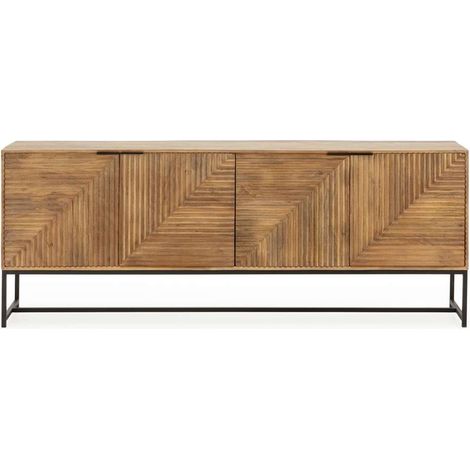 Aparador 4 puertas md-Nerea acabado madera de mango, 210cm(ancho) 80cm(alto) 40cm(largo) (1/4)