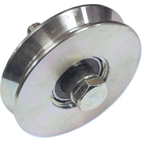 RUOTA X CANCELLI C/BULLONE FC300 Ø 40MM 1 CUSCINETTO GOLA V (1/2)