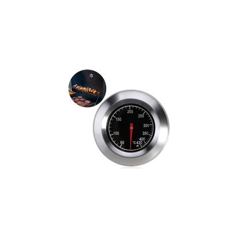 Holzofen- und Grillthermometer, hochpräzises Bimetall-Analogmessgerät, hitzebeständig zum Kochen und Grillen (1/4)