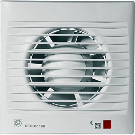 Ventilateur pour petites pièces Decor-100 CRZ – Débit d'air 100 m³/h – Clapet anti-retour – Température ambiante jusqu'à 40°C (1/5)