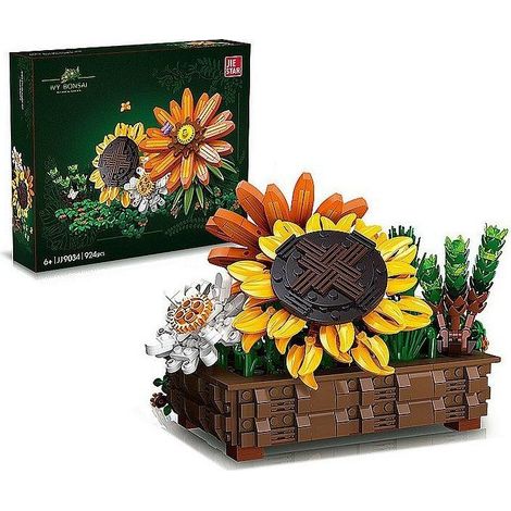 Blocchi - girasole in un cestino